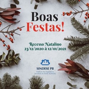 SINDESEPB fará recesso neste final de ano e divulga mensagem 