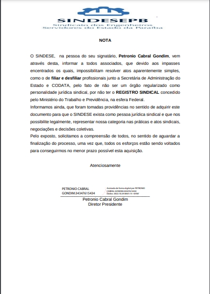 Nota | 24/10/2022